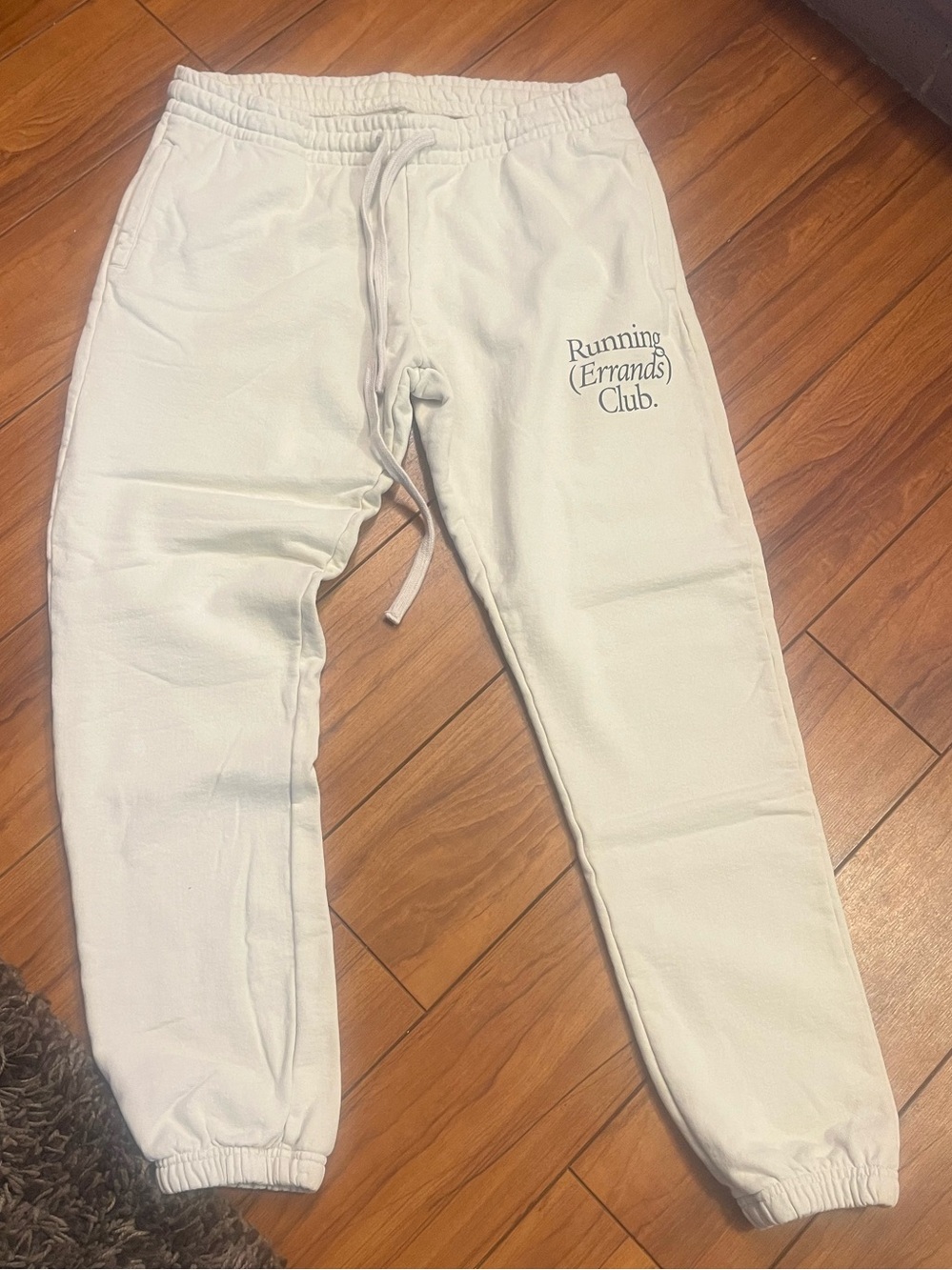 Talentless Running Errands Club Cream Jogger Pants
